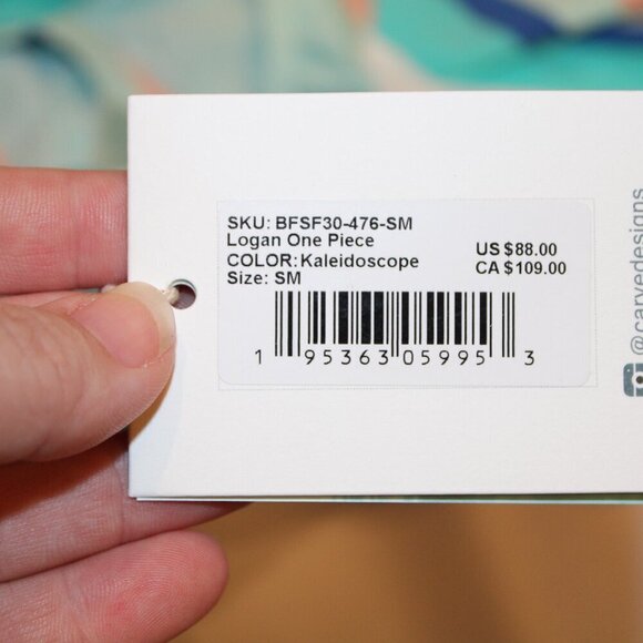 New Carve designs size small Logan kaleidoscope color one piece swimsuit - Picture 5 of 9